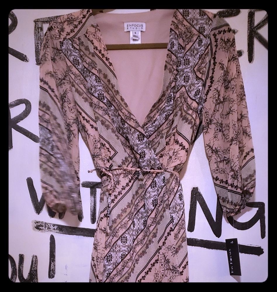 NWT EnFocus floral spring dress